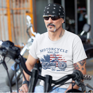 ルート66のバイクのロードトリップ、スタージスへ行くぞ Tシャツ