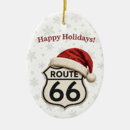 ルート66のファミリー・クリスマスの伝統 セラミックオーナメント