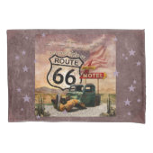 ルート66のリバーシブルのあなたの蹴りを得て下さい 枕カバー (正面左)