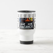 ルート66のヴィンテージのモーテルの空室の印の記念品 トラベルマグ (中央)