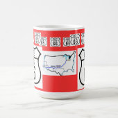 ルート66のヴィンテージの印のギフト マグカップ (中央)