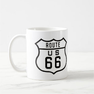 ルート66のヴィンテージの印 コーヒーマグカップ