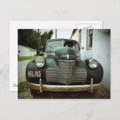 ルート66のヴィンテージカー ポストカード (正面/裏面)