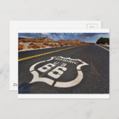 ルート66の交通標識米国旅行は改造しました ポストカード (正面/裏面)