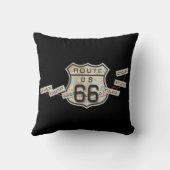 ルート66の写真をピローに追加 クッション (裏面)