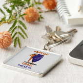 ルート66の前のイリノイのポンティアックトレイル キーホルダー (側面)