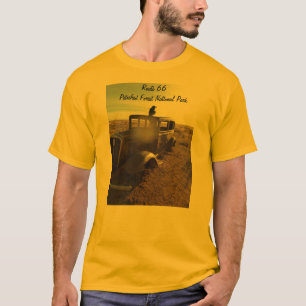 ルート66の化石森林の国立公園 Tシャツ