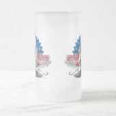 ルート66の女性のカーボーイのマグ フロストグラスビールジョッキ (中央)