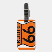 ルート66の安全オレンジはこれをカスタマイズ! ラゲッジタグ (正面縦)