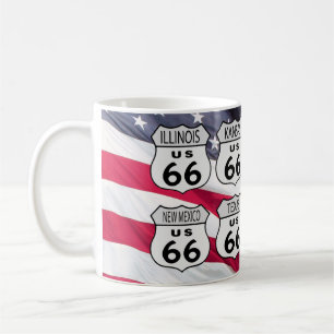 ルート66の州 コーヒーマグカップ