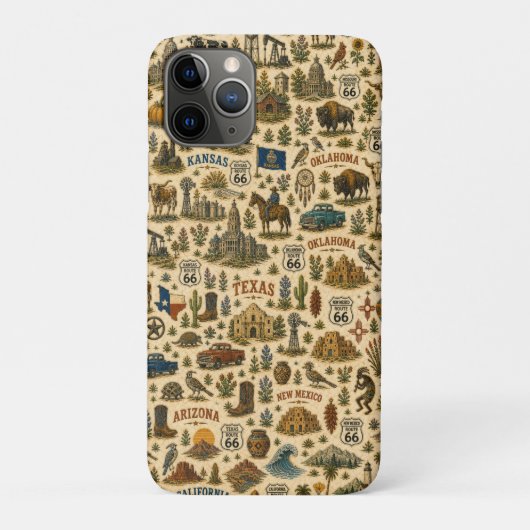 ルート66の州 ポケットツアー Case-Mate iPhoneケース (裏)