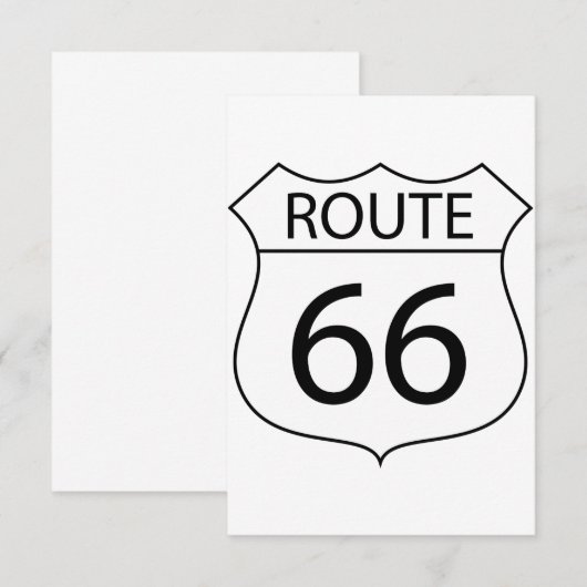ルート66の招待状 招待状 (正面/裏面)
