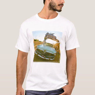 ルート66の有名なブルースワローモーテル Tシャツ