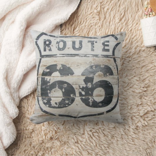 ルート66の枕! クッション (ブランケット)