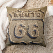 ルート66の歴史的な印、アリゾナ クッション (ブランケット)