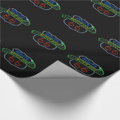 ルート66の母道、ネオンサイン ラッピングペーパー (角)