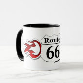 ルート66の炎のマグ マグカップ (正面左)