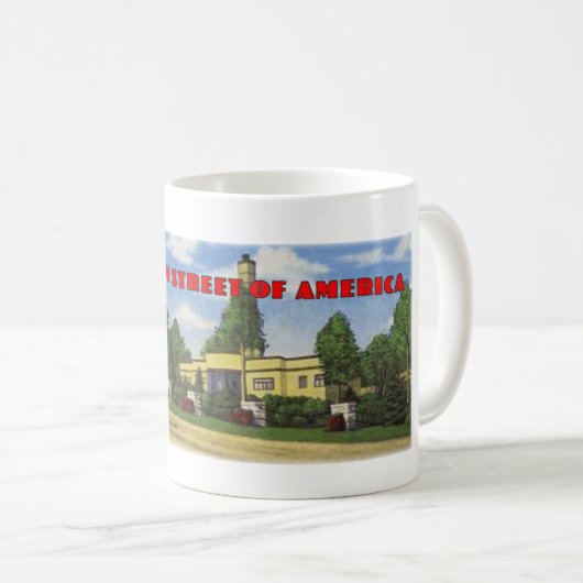 ルート66の珊瑚裁判所のコーヒー・マグ コーヒーマグカップ (正面右)