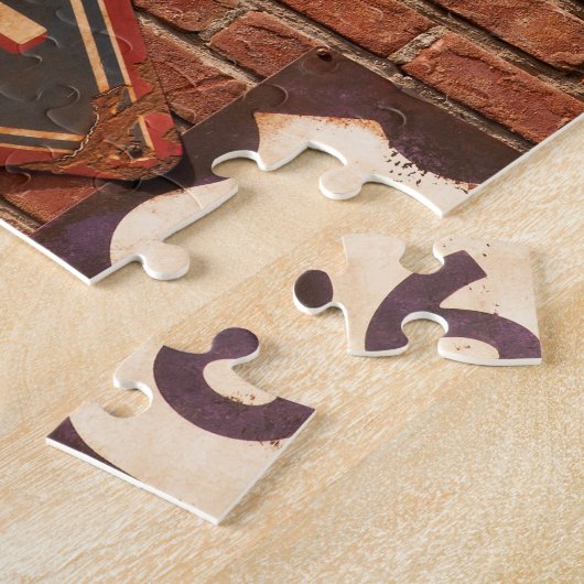 ルート66の画像的な旅行 ジグソーパズル (側面)