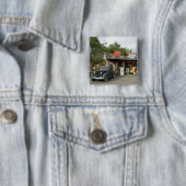 ルート66の雑貨店及び給油所 缶バッジ (インサイチュ)