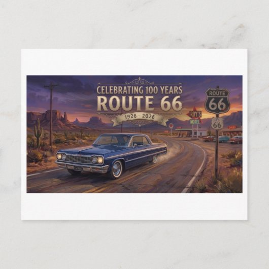 ルート66の100年史 シーズンポストカード (正面)