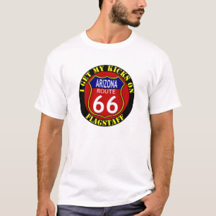 ルート66のFLAGSTAFFのアリゾナのTシャツ Tシャツ