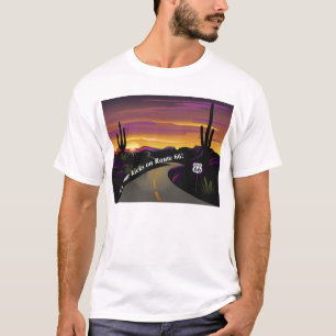 ルート66はあなたの蹴りに基本的なTシャツを得ます Tシャツ