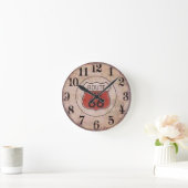 ルート66アクリル製壁時計 ラウンド壁時計 (ホーム)