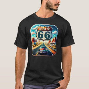 ルート66アメリカ合衆国 Tシャツ