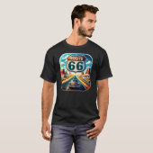 ルート66アメリカ合衆国 Tシャツ (正面フル)