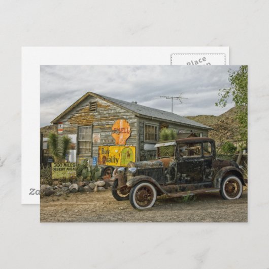 ルート66アリゾナアンティーク店 ポストカード (正面/裏面)