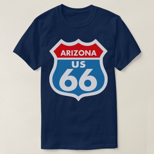ルート66アリゾナ Tシャツ (デザイン正面)