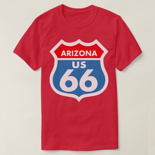 ルート66アリゾナ Tシャツ (デザイン正面)
