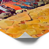 ルート66アルカディアラウンドバーンドオイルペインティング ポスター (角)