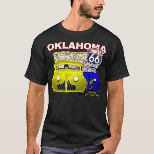 ルート66オクラホマ Tシャツ (正面)