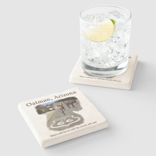 ルート66オットマンアリゾナ・バロス通り ストーンコースター (横)