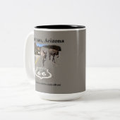 ルート66オットマンアリゾナ・バロス通り ツートーンマグカップ (正面左)