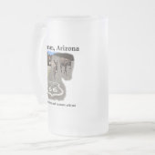 ルート66オットマンアリゾナ・バロス通り フロストグラスビールジョッキ (正面左)