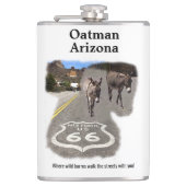 ルート66オートマンアリゾナバロスオンザ通りコーヒー フラスク (正面)