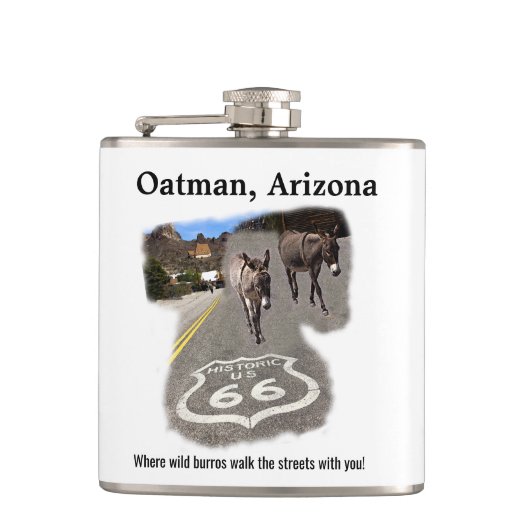 ルート66オートマンアリゾナ通りコーヒー フラスク (正面)