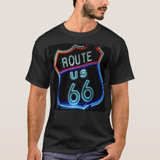 ルート66クラシックサイン Tシャツ (正面)