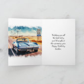 ルート66クラシックハッピーバースデーブラザー カード (内部)