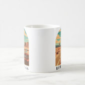 ルート66クラシックロードトリップヴィンテージ コーヒーマグカップ (中央)