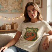 ルート66クラシック、旅行アメリカ歴史高速道路 Tシャツ