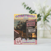 ルート66グリーティングセントルイミズーリ葉書 ポストカード (スタンド正面)