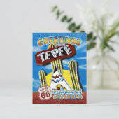 ルート66グリーティングトゥクンカリニューメキシコ葉書 ポストカード (スタンド正面)