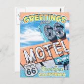 ルート66グリーティングニードルCaliforniaはがき ポストカード (正面/裏面)