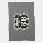 ルート66サインアメリカーナ キッチンタオル (縦)