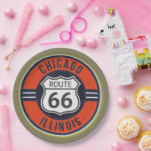 ルート66シカゴ-紙皿 ペーパープレート (パーティー)