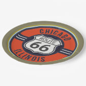 ルート66シカゴ-紙皿 ペーパープレート (アングル)